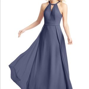 Azazie Dresses - Azazie Melody Stormy Blue Dress Azazie Dresses - Azazie Melody Stormy Blue Dress